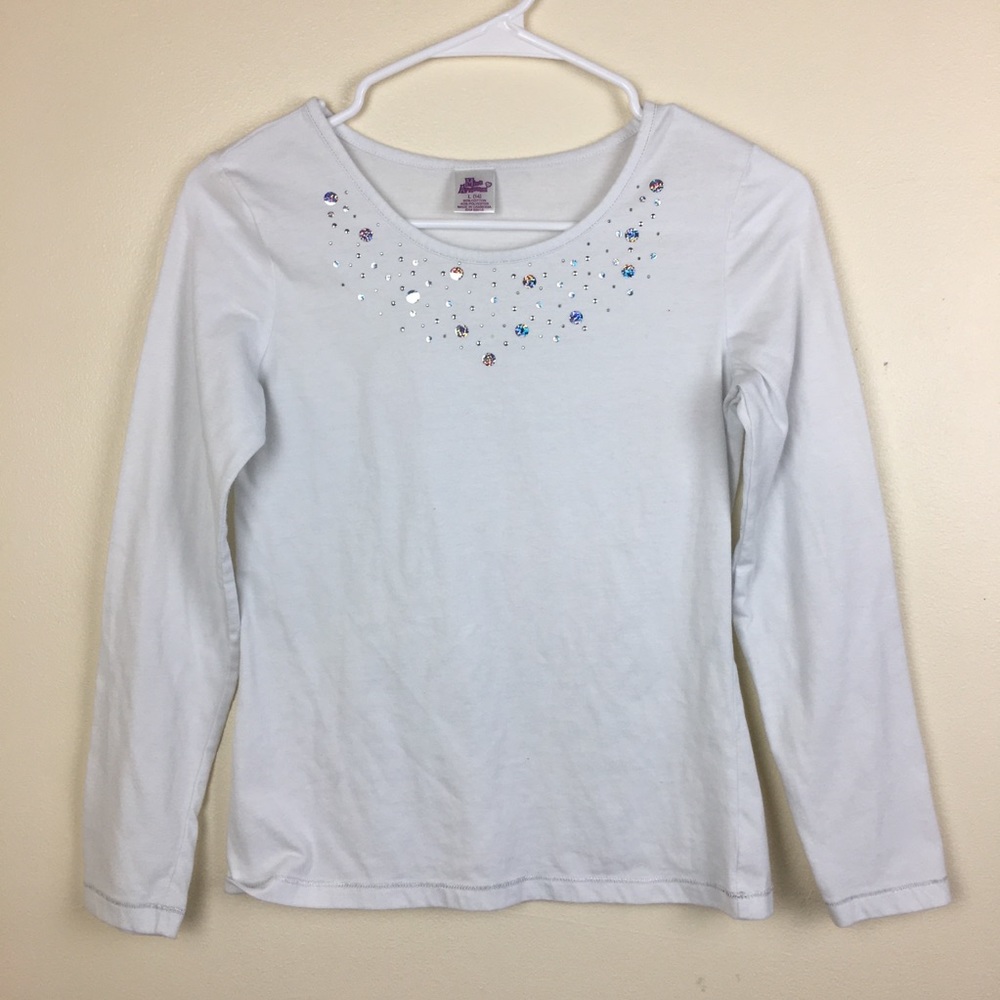 Miss Attitude Girls Sequined Long T Shirt
